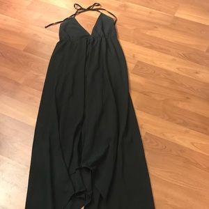Black Asymmetrical Hem Cocktail Dress